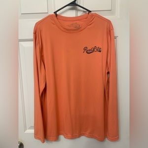 Reel Life SPF 50 Long Sleeve Shirt Mens Size Large